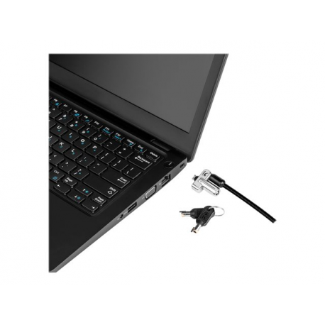 Kensington N17 Keyed Laptop Lock for Wedge Shaped Slots - Security cable lock - 1.83 m - 8