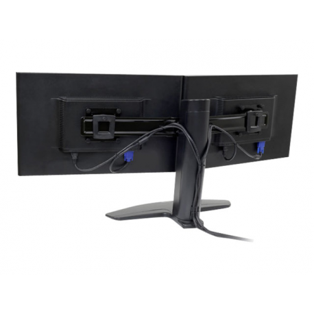 Ergotron Neo-Flex - Stand - for 2 LCD displays - black - screen size: up to 24" - desktop - 2