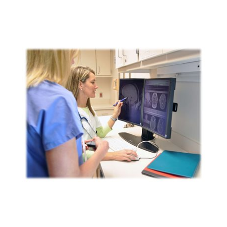 Ergotron Neo-Flex - Stand - for 2 LCD displays - black - screen size: up to 24" - desktop - 6