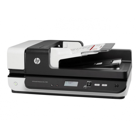 HP ScanJet Enterprise Flow 7500 - Document scanner - CCD - Duplex - 216 x 864 mm - 600 dpi x 600 dpi - up to 50 ppm (mono) / up to 50 ppm (colour) - ADF (100 sheets) - up to 3000 scans per day - USB 2.0 - 13