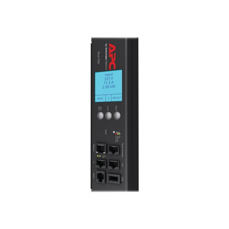 APC Metered Rack PDU - Power distribution strip (rack-mountable) - AC 200 / 208 / 230 V - RS-232 - input: IEC 60320 C20 - output connectors: 20 (IEC 60320 C13, IEC 60320 C19) - black - for P / N: AR3106SP, SMX1000C, SMX1500RM2UC, SMX1500RM2UCNC, SMX750C, SMX750CNC, SRT5KRMXLW-TW - 1