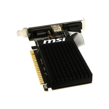 MSI GT 710 2GD3H LP - Graphics card - GF GT 710 - 2 GB DDR3 - PCIe 2.0 x16 low profile - DVI, D-Sub, HDMI - 7