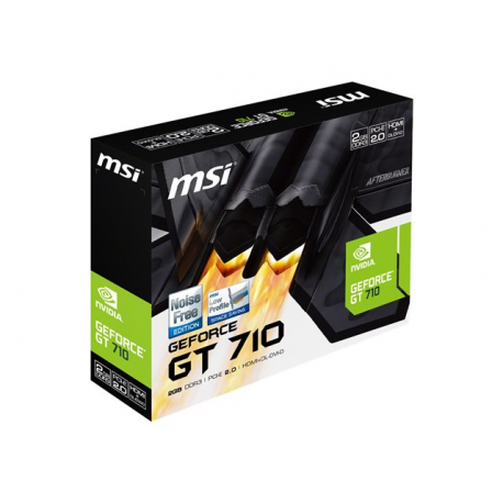 MSI GT 710 2GD3H LP - Graphics card - GF GT 710 - 2 GB DDR3 - PCIe 2.0 x16 low profile - DVI, D-Sub, HDMI - 8
