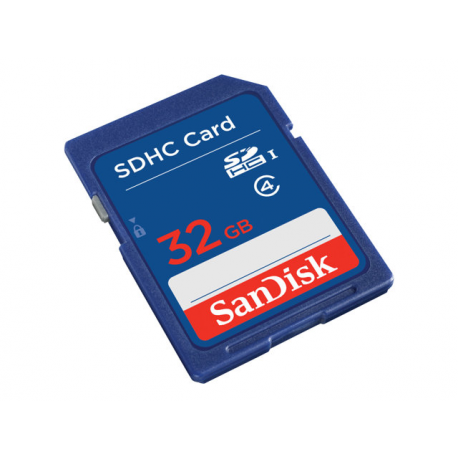 SanDisk Standard - Flash memory card - 32 GB - Class 4 - SDHC - 1