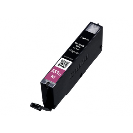 Canon CLI-551M XL - 11 ml - High Yield - magenta - original - ink tank - for PIXMA iP8750, iX6850, MG5550, MG5650, MG5655, MG6450, MG6650, MG7150, MG7550, MX725, MX925 - 2