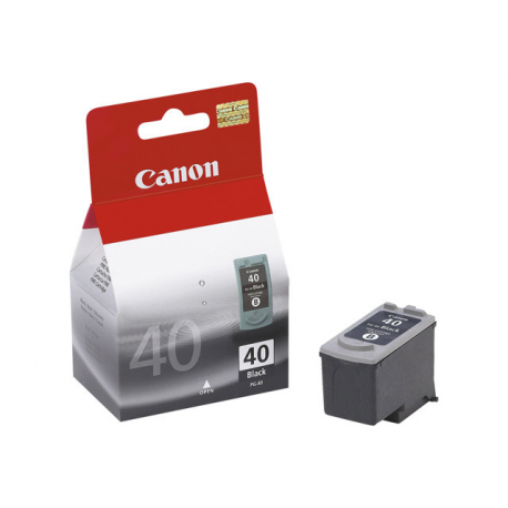 Canon PG-40BK - 16 ml - High Yield - pigmented black - original - ink cartridge - for FAX JX210; PIXMA iP1800, iP1900, iP2600, MP140, MP190, MP210, MP220, MP470, MX300, MX310 - 3