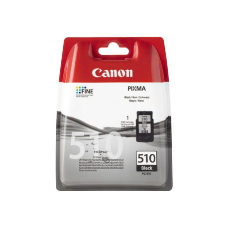 Canon PG-510 - 9 ml - black - original - ink cartridge - for PIXMA MP230, MP237, MP252, MP258, MP270, MP280, MP282, MP499, MX350, MX360, MX410, MX420 - 1