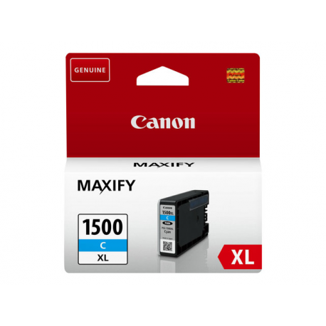 Canon PGI-1500XL C - 12 ml - High Yield - cyan - original - ink tank - for MAXIFY MB2050, MB2150, MB2155, MB2350, MB2750, MB2755 - 1