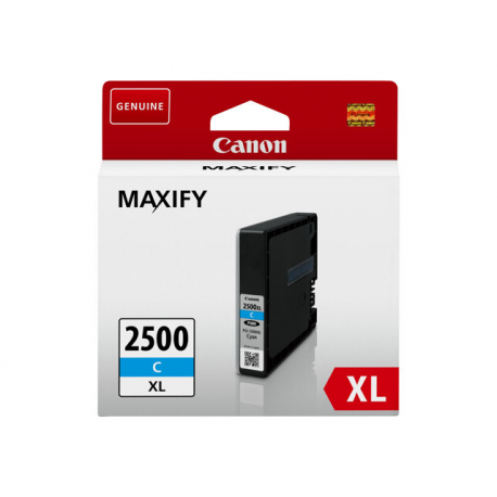 Canon PGI-2500XL C - 19.3 ml - High Yield - cyan - original - ink tank - for MAXIFY iB4050, iB4150, MB5050, MB5150, MB5155, MB5350, MB5450, MB5455 - 1