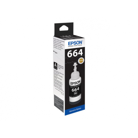 Epson T6641 - 70 ml - black - original - ink refill - for Epson L386; EcoTank ET-2600, 2650, L121; EcoTank ITS L3050, L3060, L3070 - 1
