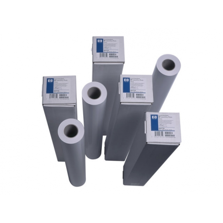 HP Universal - Polyethylene (PE), wood fibre - glossy - 7.7 mil - Roll (91.4 cm x 30.5 m) - 200 g / m² - 53.3 lbs - 1 roll(s) photo paper - for DesignJet 45XX, 5100, T1100, T1120, T1200, T1300, T1500, T2300, T520, T790, T920, Z5200 - 2