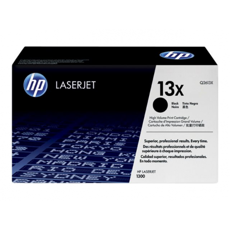 HP 13X - High Yield - black - original - LaserJet - toner cartridge (Q2613X) - for LaserJet 1300, 1300n, 1300xi - 1