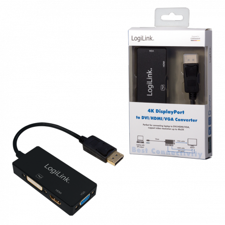 LogiLink - Video converter - DisplayPort - DVI, HDMI, VGA - 2