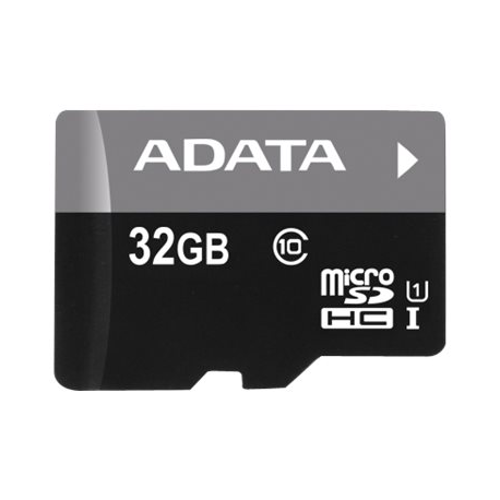ADATA Premier - Flash memory card (microSDHC to SD adapter included) - 32 GB - UHS Class 1  /  Class10 - microSDHC UHS-I - for retail customers - 0