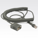 Zebra - Serial cable - DB-9 (F) - 3.7 m - coiled - for Symbol LS2208