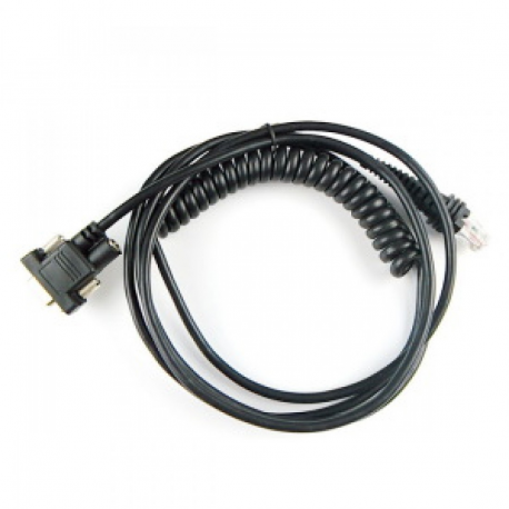Zebra - Serial cable - DB-9 (F) to RJ-45 (10 pin) (M) - 5 V - 2.74 m - coiled - for Symbol LS2208 - 0