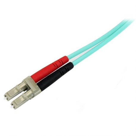 StarTech.com 2m Fiber Optic Cable - 10 Gb Aqua - Multimode Duplex 50 / 125 - LSZH - LC / LC - OM3 - LC to LC Fiber Patch Cable - Patch cable - LC multi-mode (M) to LC multi-mode (M) - 2 m - fibre optic - duplex - 50 / 125 micron - aqua - for P / N: J9152AST, MASFP10GBSR, SFP10GBLRMST, SFP10GBSRST, SFP10GSRSST, SFP10GSRXST - 2