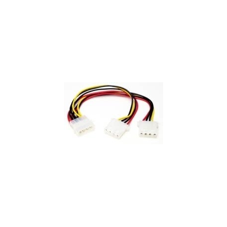 StarTech.com LP4 to 2x LP4 Power Y Splitter Cable M / F - LP4 Splitter - Molex Y Splitter - Molex Splitter (PYO2L) - Power cable - 4 PIN internal power (F) to 4 PIN internal power (M) - 0.2 m - for P / N: ATX2POWER450, ATX2POWR350E, ATX2POWR400E, HSB225S3R, IDE2SAT2, S25SLOTR, SATSASBP425 - 2