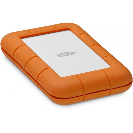 LaCie Rugged Secure STFR2000403 - Hard drive - encrypted - 2 TB - external (portable) - USB 3.1 Gen 1 (USB-C connector) - 256-bit AES - with 2 years Rescue Data Recovery Service Plan - 9