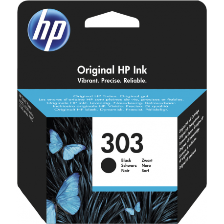 HP 303 - 4 ml - black - original - ink cartridge - for Envy Photo 62XX, Photo 71XX, Photo 78XX; Envy Inspire 72XX, 79XX; Tango; Tango X - 3
