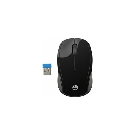 HP 200 - Mouse - right and left-handed - optical - wireless - 2.4 GHz - USB wireless receiver - for OMEN Obelisk by HP 875; HP 27; ENVY x360 Laptop; Laptop 15; Pavilion Gaming Laptop 15 - 5