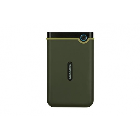 Transcend StoreJet 25M3 - Hard drive - 1 TB - external (portable) - 2.5" - USB 3.1 Gen 1 - 256-bit AES - iron grey - 0