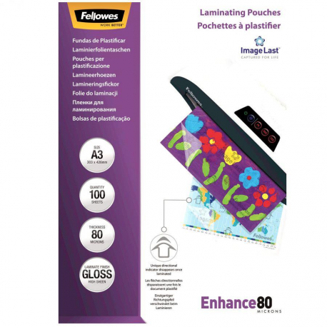 Fellowes - A3 (297 x 420 mm) lamination pouches - 0