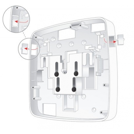 HPE Aruba - Network device mounting kit - white - for HPE Aruba AP-207, 304, 305, 334; Instant IAP-207, 214, 215, 224, 225, 304, 305, 324, 325 - 2