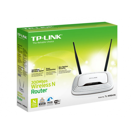 TP-LINK TL-WR841N 300Mbps Wireless N Router - Wireless router - 4-port switch - 802.11b / g / n (draft 2.0) - 2.4 GHz - 5
