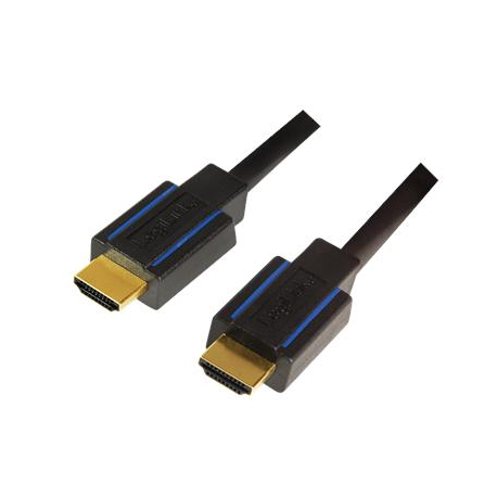LogiLink - HDMI cable with Ethernet - HDMI male to HDMI male - 3 m - black - 3
