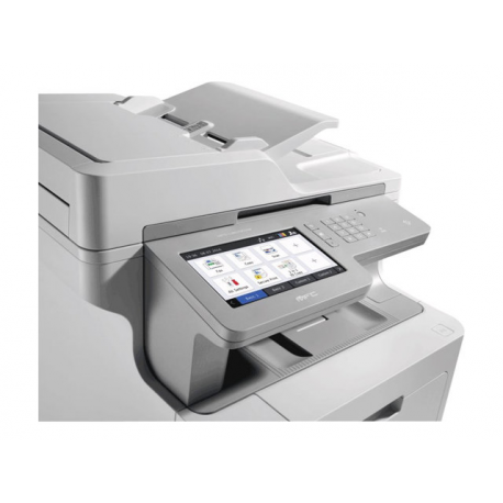 Brother MFC-L9570CDW - Multifunction printer - colour - laser - 215.9 x 355.6 mm (original) - A4 / Legal (media) - up to 31 ppm (copying) - up to 31 ppm (printing) - 300 sheets - 33.6 Kbps - USB 2.0, Gigabit LAN, Wi-Fi(n), USB host, NFC - 5