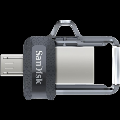 SanDisk Ultra Dual M3.0 - USB flash drive - 256 GB - USB 3.0  /  micro USB - 1