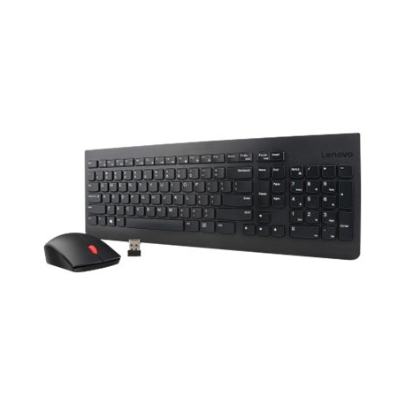 Lenovo Essential Wireless Combo - Keyboard and mouse set - wireless - 2.4 GHz - Swedish / Finnish - for ThinkCentre M75q Gen 2; M75s Gen 2; M75t Gen 2; M90q Gen 2; ThinkStation P340 - 0