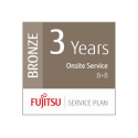Fujitsu Scanner Service Program 3 Year Bronze Service Plan for Fujitsu Network Scanners - Extended service agreement (extension) - parts and labour - 3 years - on-site - 8x5 - response time: 8 h - repair time: 8 hours - for Network Scanner N7100