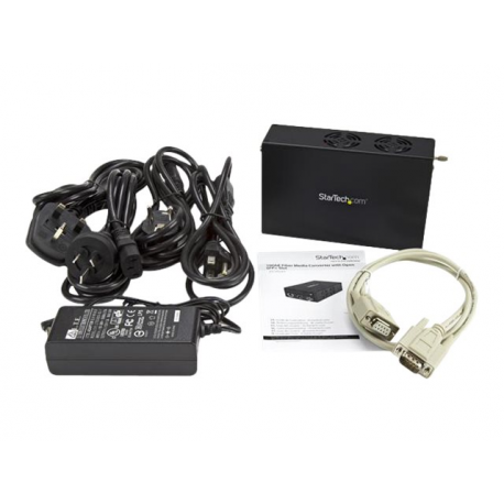 StarTech.com 10 Gigabit Ethernet Copper-to-Fiber Media Converter - Open SFP+ - Managed - 10G Ethernet Media Converter (ET10GSFP) - Fibre media converter - 10 GigE - 10GBase-LR, 10GBase-ER, 10GBase-SR, 10GBase-LW, 100Base-TX, 1000Base-T, 10GBase-EW, 10GBase-T, 10GBase-SW - RJ-45 / SFP+ - for P / N: SFP10GBBXDST, SFP10GBBXUST, SFP10GBLRMST, SFP10GBLRST, SFP10GBSRST, SFP10GBZRST - 5