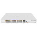 MikroTik Cloud Router Switch CRS328-24P-4S+RM - Switch - L3 - Managed - 24 x 10 / 100 / 1000 (PoE) + 4 x 10 Gigabit SFP+ - rack-mountable - PoE+ (450 W)