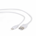 Cablexpert - Lightning cable - USB male to Lightning male - 1 m - shielded - white - for Apple iPad / iPhone / iPod (Lightning)