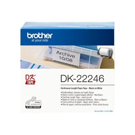 Brother DK-22246 - Paper - black on white - Roll (10.3 cm x 30.48 m) 1 roll(s) continuous labels - for Brother QL-1050, QL-1060N, QL-1100 - 1