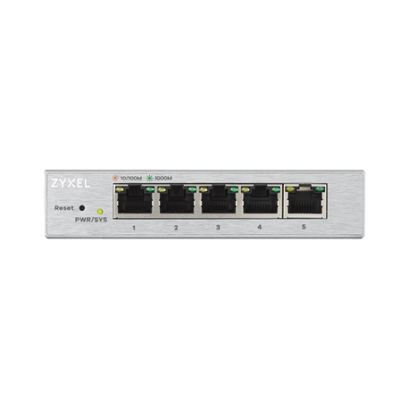 Zyxel GS1200-5 - Switch - Managed - 5 x 10 / 100 / 1000 - desktop - 0