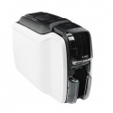 Zebra ZC100 - Plastic card printer - colour - dye sublimation / thermal transfer - CR-80 Card (85.6 x 54 mm) - 300 dpi - up to 700 cards / hour (mono)  /  up to 150 cards / hour (colour) - capacity: 100 cards - USB 2.0, LAN