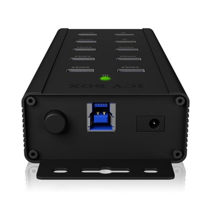 ICY BOX IB-HUB1703-QC3 - Hub - 7 x SuperSpeed USB 3.0 - desktop, wall-mountable - 2