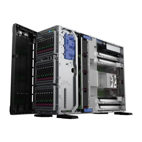 HPE ProLiant ML350 Gen10 Base - Server - tower - 4U - 2-way - 1 x Xeon Silver 4110 / 2.1 GHz - RAM 16 GB - SAS - hot-swap 2.5" bay(s) - no HDD - GigE - monitor: none - 3