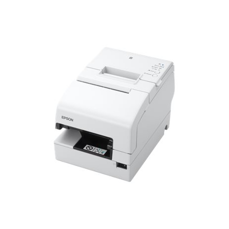 Epson TM H6000V - Receipt printer - thermal line / dot-matrix - 230 x 297 mm, Roll (7.95 cm) - 180 x 180 dpi - 9 pin - up to 350 mm / sec - USB, LAN, serial, NFC, USB 2.0 host - cutter - white - 4