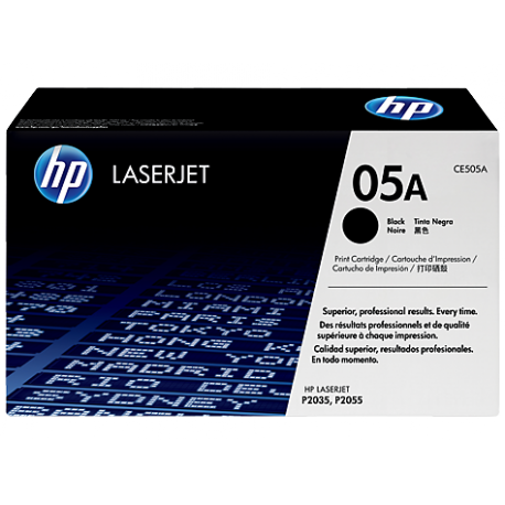 HP 05A - Black - original - LaserJet - toner cartridge (CE505A) - for LaserJet P2033, P2035, P2036, P2037, P2054, P2055, P2056, P2057 - 2