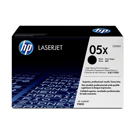 HP 05X - 2-pack - High Yield - black - original - LaserJet - toner cartridge (CE505XD) - for LaserJet P2054, P2055, P2056, P2057 - 1