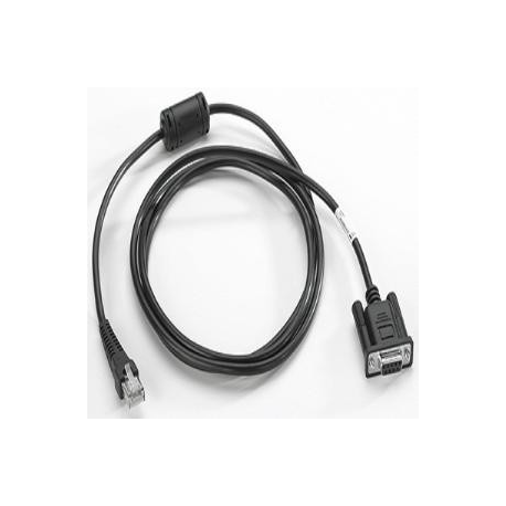 Zebra - Serial cable - RJ-45 (10 pin) (M) to DB-9 (F) - for Zebra MC1000, MC3000, MC3090, MC3200, MC70, MC9000, MC9090, MC9094, MC9097, MC92 - 1