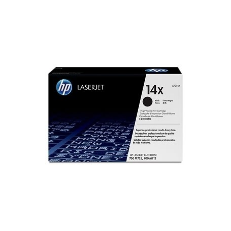 HP 14X - High Yield - black - original - LaserJet - toner cartridge (CF214X) - for LaserJet Enterprise 700, MFP M725dn, MFP M725f, MFP M725z, MFP M725z+ - 2
