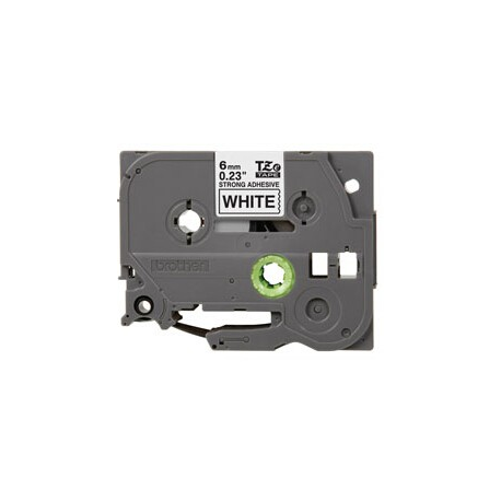 Brother TZe-S211 - Extra strength adhesive - black on white - Roll (0.6 cm x 8 m) 1 cassette(s) laminated tape - for Brother PT-D210, D600, H110; P-Touch PT-1005, 1880, E800, H110; P-Touch Cube Plus PT-P710 - 2