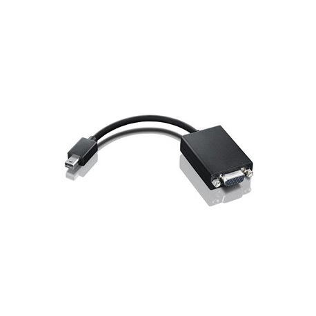Lenovo - VGA cable - Mini DisplayPort (M) to HD-15 (F) - 20 cm - for Lenovo ThinkPad Helix; ThinkPad L570; P51; T430; T430i; T431s; T470p; T530; T530i; W550s; X1; X1 Yoga; X240; X250; X260 - 2