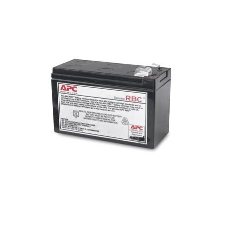 APC Replacement Battery Cartridge #110 - UPS battery - 1 x battery - Lead Acid - black - for P / N: BE650G2-CP, BE650G2-FR, BE650G2-GR, BE650G2-IT, BE650G2-SP, BE650G2-UK, BR650MI - 1